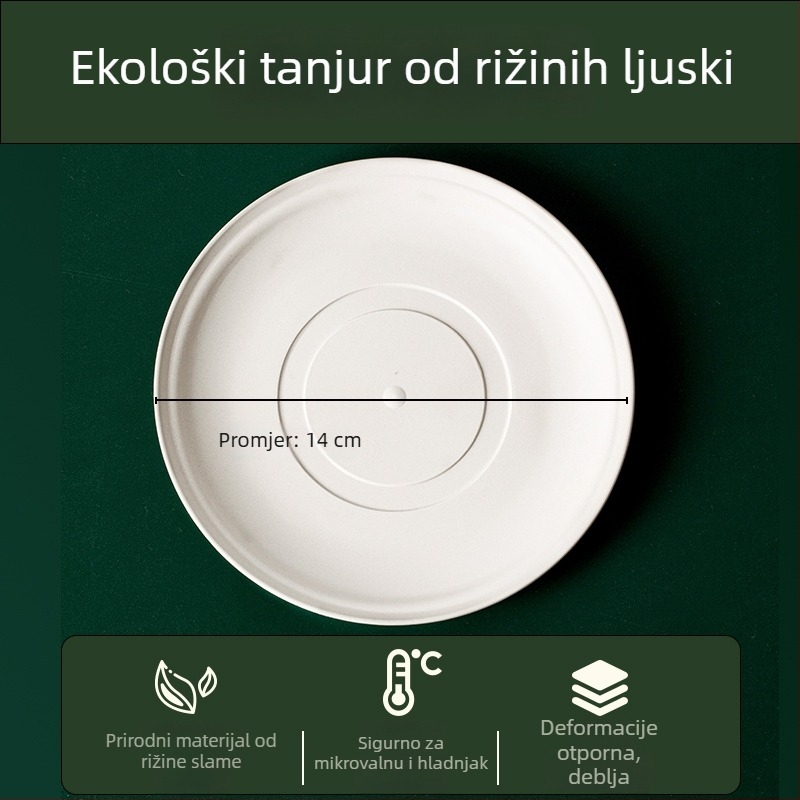 Jednokratni set posuđa od aluminijske folije, prehrambene kvalitete, debeli tanjuri, otporni na visoke temperature, za vanjsku uporabu.