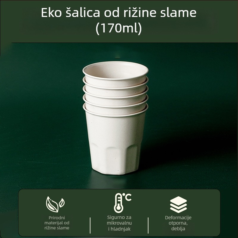 Jednokratni set posuđa od aluminijske folije, prehrambene kvalitete, debeli tanjuri, otporni na visoke temperature, za vanjsku uporabu.