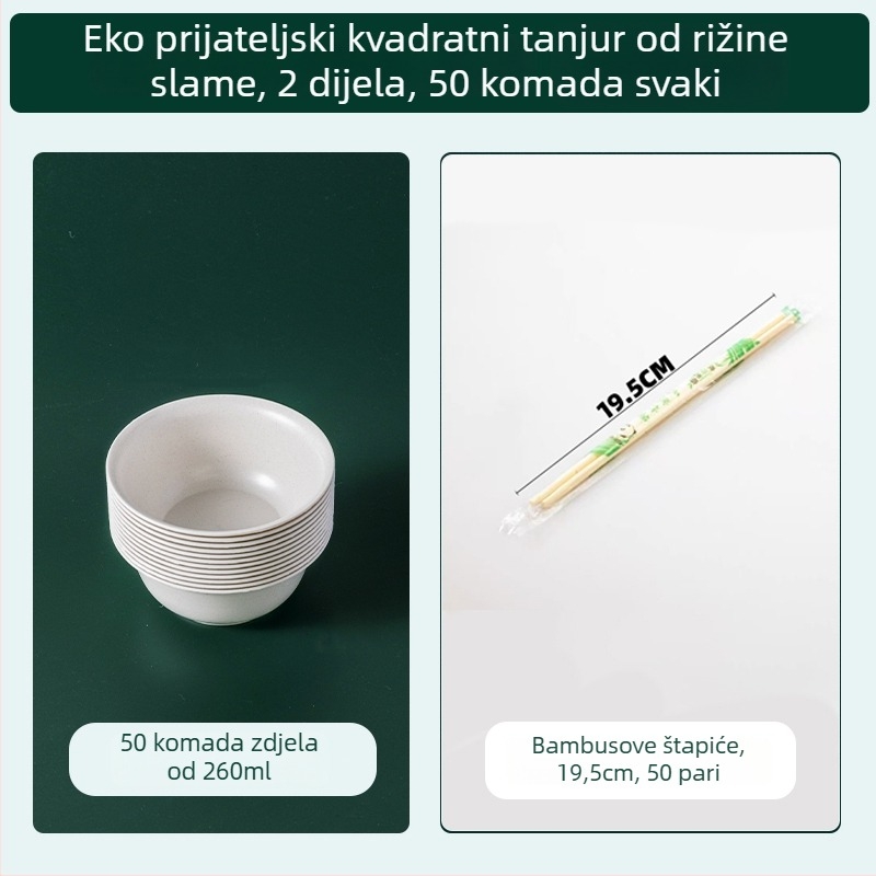 Jednokratni set posuđa od aluminijske folije, prehrambene kvalitete, debeli tanjuri, otporni na visoke temperature, za vanjsku uporabu.