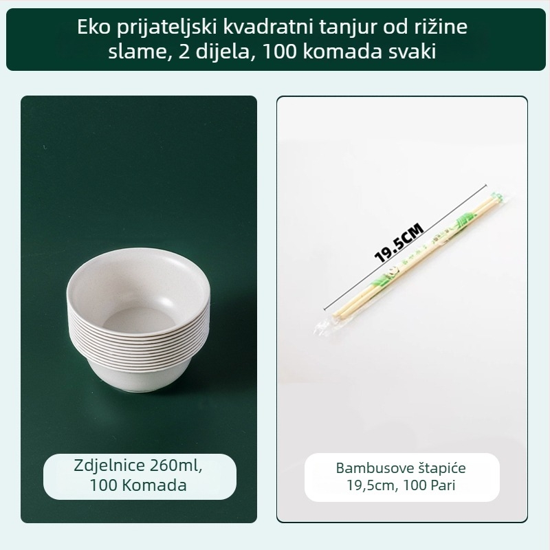 Jednokratni set posuđa od aluminijske folije, prehrambene kvalitete, debeli tanjuri, otporni na visoke temperature, za vanjsku uporabu.