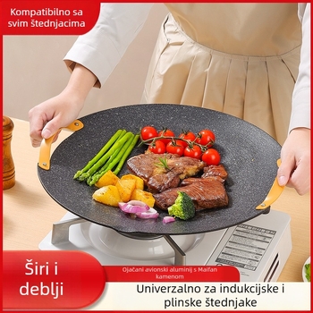 Jocel aluminijska okrugla prijenosna grill ploča