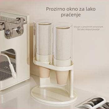 Zidni držač za čaše, bez bušenja, PET materijal, verzija s jednim ili dvostrukim cijevima, svijetao luksuzni retro stil, 370 g