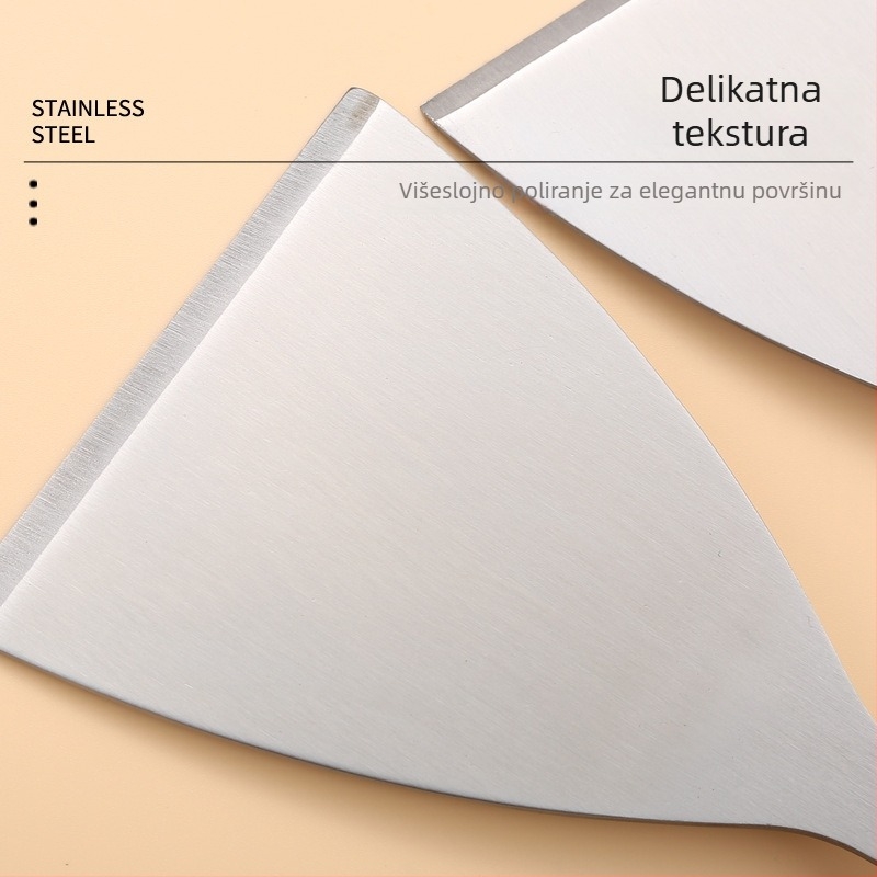 Nehrđajuća čelična lopatica za palačinke – višenamjenska špatula za palačinke, teppanyaki i pržena jaja, Chef Feng Sheng, Nordic wind stil