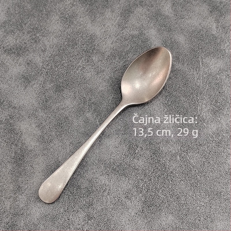 Set noževa i vilice od 304 nehrđajućeg čelika, burlap-light finiš, retro stil, ručni rad, mogućnost prilagodbe, rekviziti za fotografiju