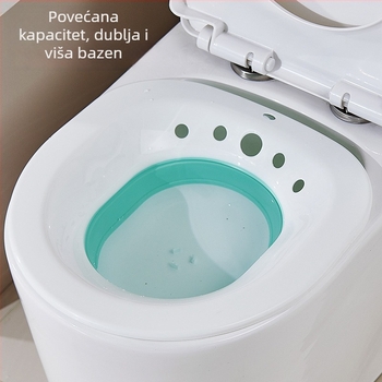Sklopivi bide za kupanje, materijal PP+TEP, za odrasle, dizajn toaletnog tipa