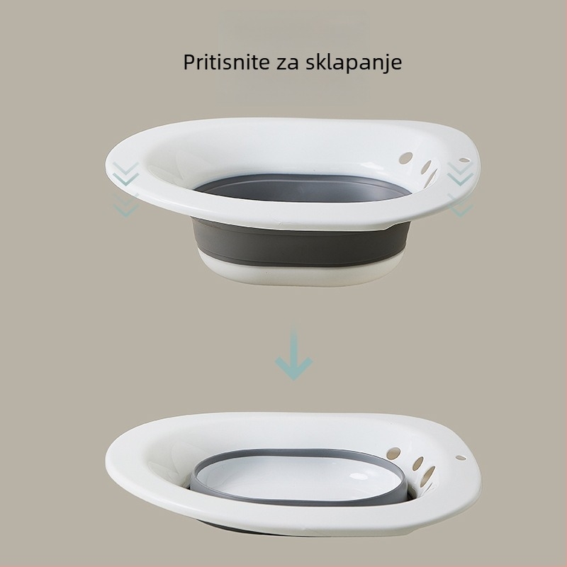 Sklopivi bide za kupanje, materijal PP+TEP, za odrasle, dizajn toaletnog tipa