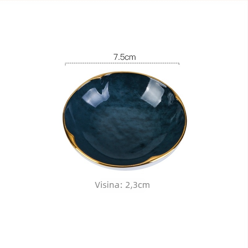 Porcelanski tanjur s devet sekcija za priloge i hladna jela, pladanj za umake u hotelima/restoranima, moderan minimalistički stil (Porcelan; Devet sekcija; Mikrovalna pećnica: nije dostupna; Ispisani logotip)