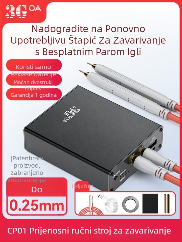 Prijenosna ručna stanica za točkasto zavarivanje – DIY komplet s 18650 litijskom baterijom i kontrolnom pločom