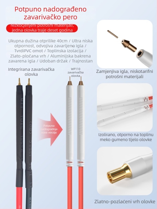 Prijenosna ručna stanica za točkasto zavarivanje – DIY komplet s 18650 litijskom baterijom i kontrolnom pločom