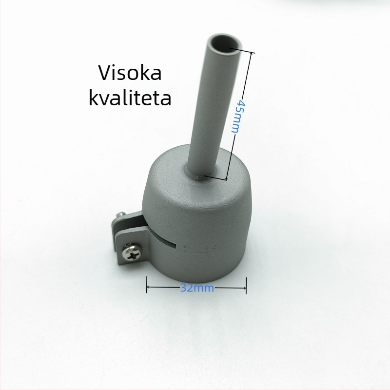 Dugačka mlaznica od nehrđajućeg čelika za pištolj za zavarivanje plastike s toplim zrakom, kompatibilan s WP9/20/25/17/18/26, Rongqing hardware