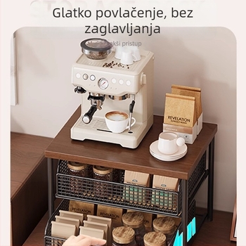 Željezni dvostruki stalak za čaše, etnički stil, univerzalno skladištenje, bez montaže