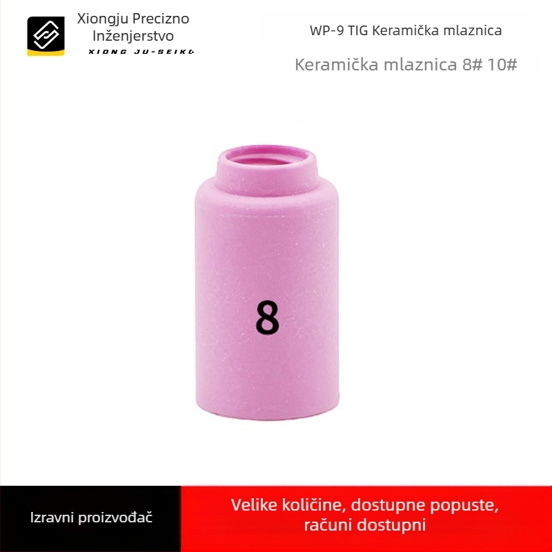 WP-9 keramički mlaznik za argon-arc zavarivanje – br. 4 i br. 5, debeli keramički mlaznik