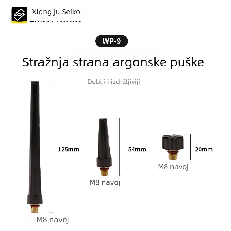 WP-9 keramički mlaznik za argon-arc zavarivanje – br. 4 i br. 5, debeli keramički mlaznik