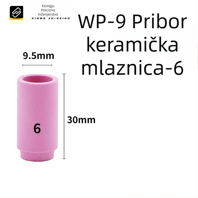 WP-9 keramički mlaznik za argon-arc zavarivanje – br. 4 i br. 5, debeli keramički mlaznik