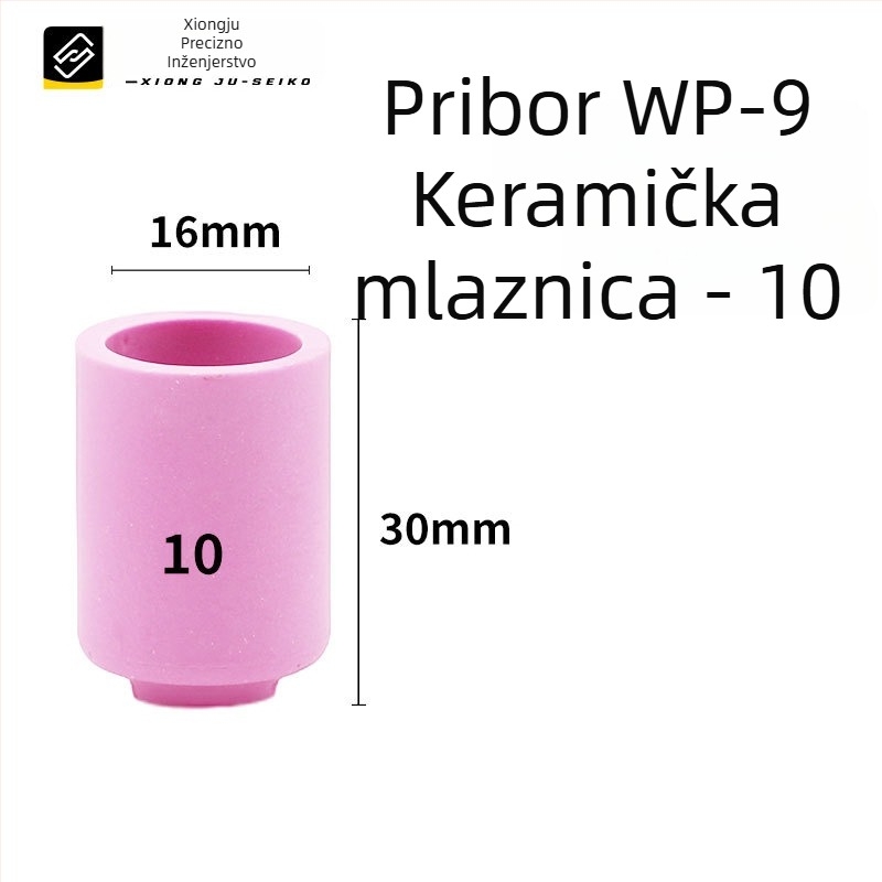 WP-9 keramički mlaznik za argon-arc zavarivanje – br. 4 i br. 5, debeli keramički mlaznik