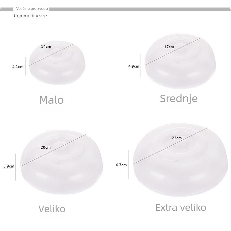 Četverodijelni set staklenih poklopaca za hladnjak i mikrovalnu, Marka Unique, Nije uvezeno, Jednostavan stil