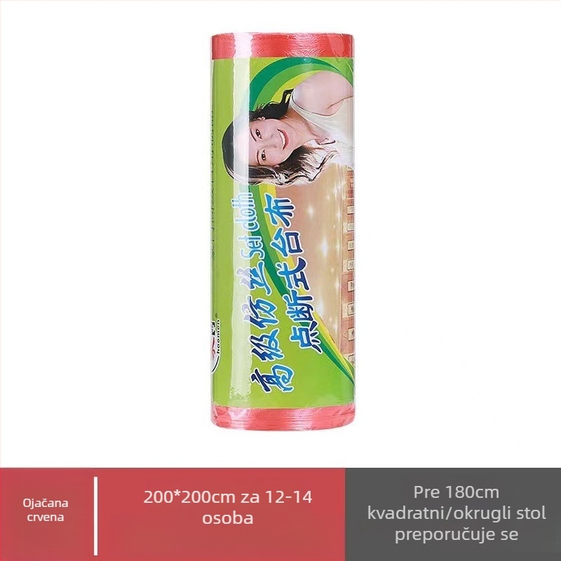 Kangwei jednokratni plastični stolnjak, kvadratni, ojačan, vodootporan i otporan na ulje, debljina 4