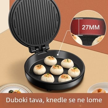 Aux LA-BC26 Električna tava za palačinke s dvostrukim zagrijavanjem, 220V