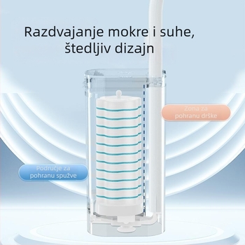 Jednokratna četka za wc za kućnu kupaonu, čišćenje kutova bez mrlja (plastične dlačice)
