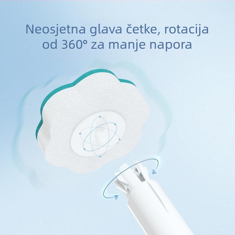 Jednokratna četka za wc za kućnu kupaonu, čišćenje kutova bez mrlja (plastične dlačice)