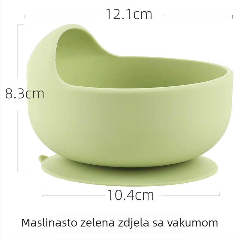 Set silikonskih žlica i vilica za bebe – silikon za prehranu, 2 komada, od 3 mjeseca, marka Shundong silicone