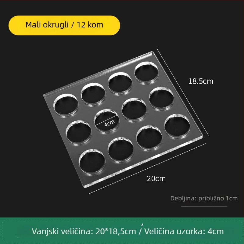 Akrilni kalup za kekse s nepravilnim oblikom za DIY pečenje