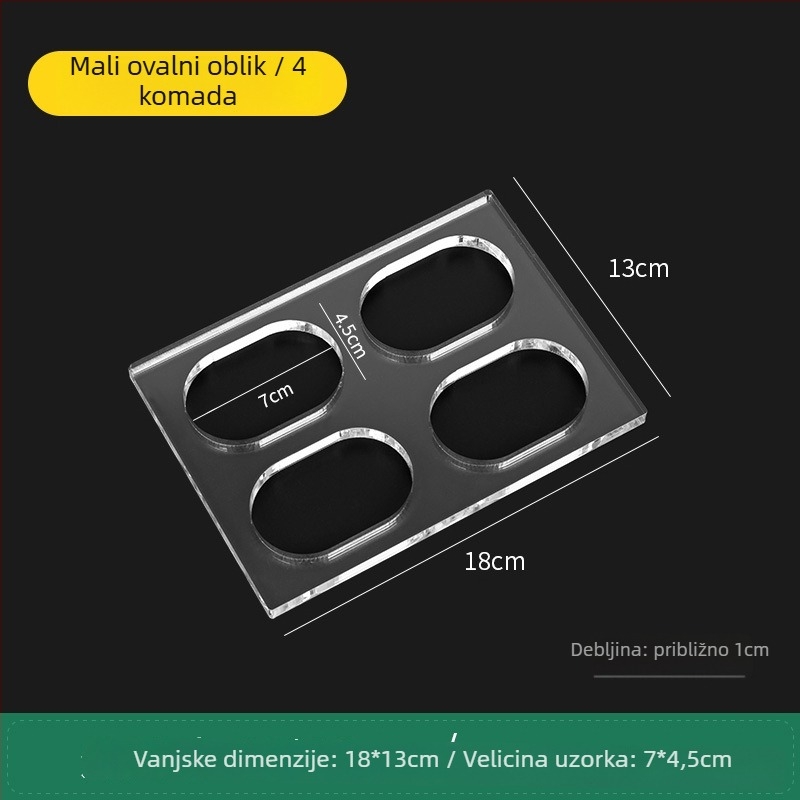 Akrilni kalup za kekse s nepravilnim oblikom za DIY pečenje