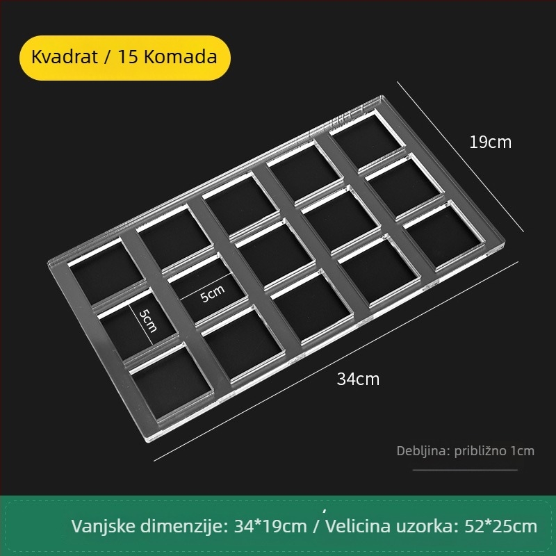 Akrilni kalup za kekse s nepravilnim oblikom za DIY pečenje