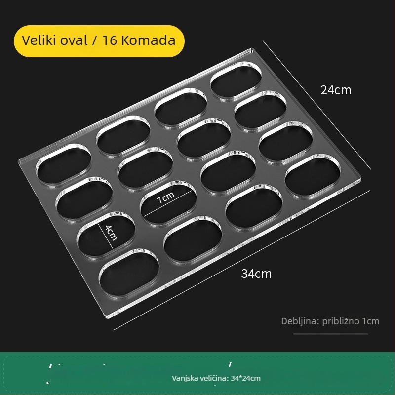 Akrilni kalup za kekse s nepravilnim oblikom za DIY pečenje