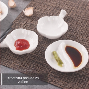 hegee porculanska zdjelica za umake, nepravilan oblik, moderni minimalistički stil, mikrovalna kompatibilna, ispis logotipa i prilagodba dostupni