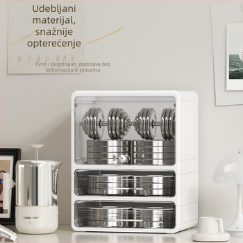 Držač čaša za stolni organizator, prašno otporan PP spremnik za spremanje čaša kave, čaja, vina i vode, moderan minimalistički stil, bez bušenja