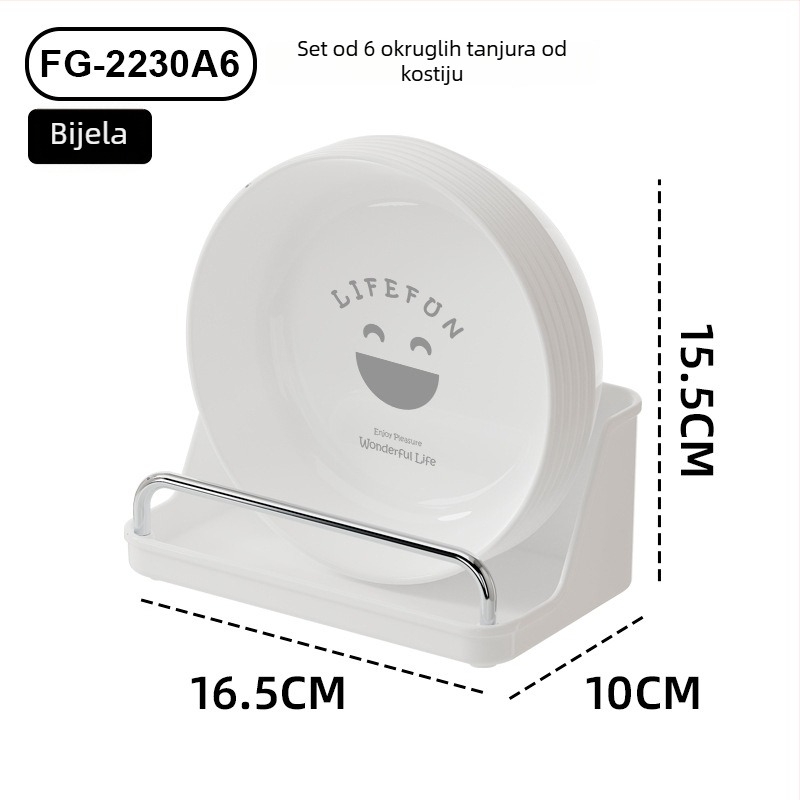 Plastični retro tanjur – jednostavan, sladak tanjur za voće i grickalice, lagani luksuzni stolni posuđe