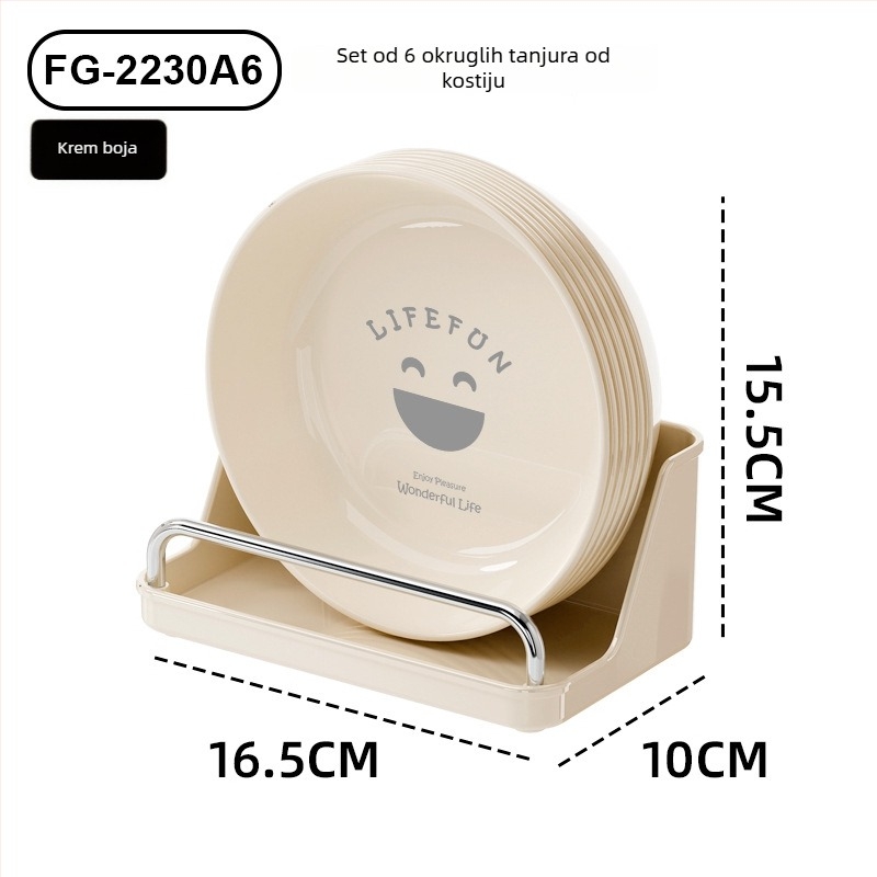 Plastični retro tanjur – jednostavan, sladak tanjur za voće i grickalice, lagani luksuzni stolni posuđe