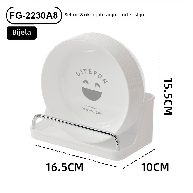 Plastični retro tanjur – jednostavan, sladak tanjur za voće i grickalice, lagani luksuzni stolni posuđe