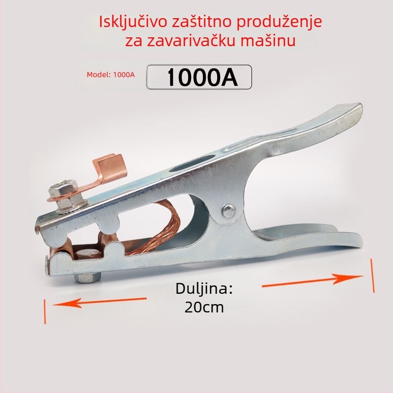 Zemljna kliješta za zavarivački stroj, Haiyi, od željeza, 500A/1000A/1500A, pogodno za zavarivanje argonskim lukom