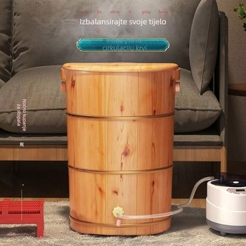 Drveni kad za stopala na paru, baril-stil, Ruixiang, za odrasle, za namakanje stopala