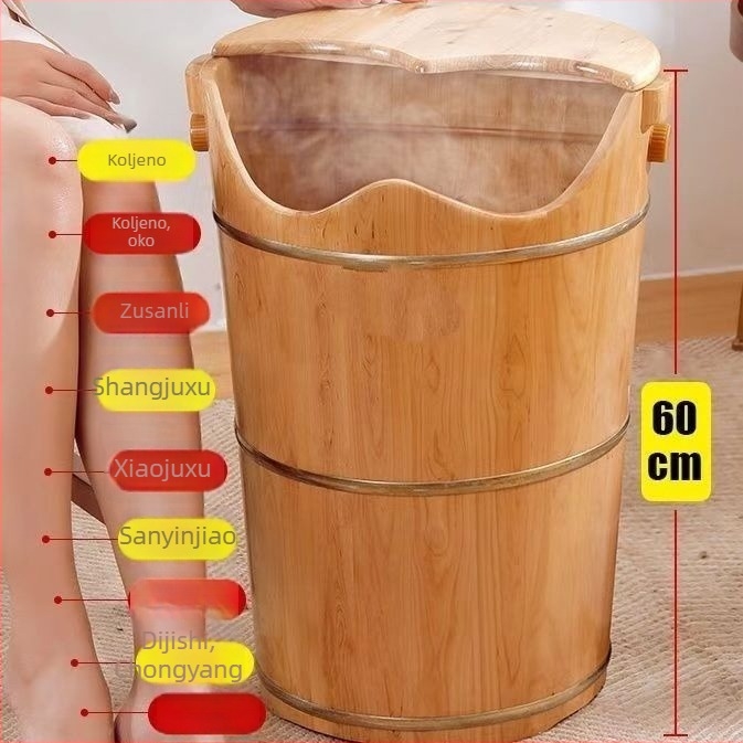 Drveni kad za stopala na paru, baril-stil, Ruixiang, za odrasle, za namakanje stopala