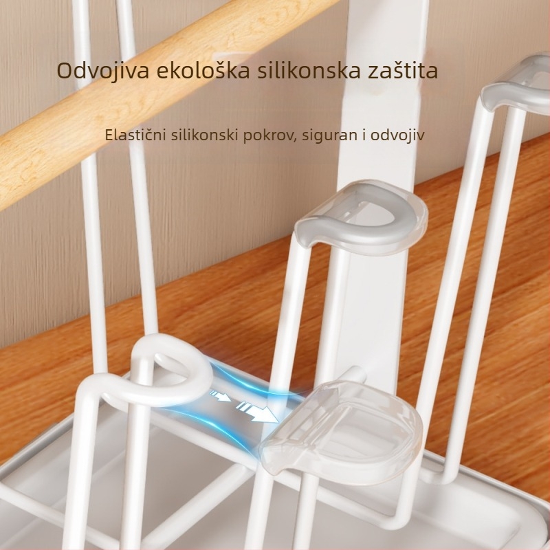 Držač za čaše na stol — Željezna žica, Bez bušenja, S ljepilnim pladnjem, Jednostavan stil