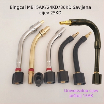 Mige welding gooseneck gun, sekundarna gooseneck cijev; porijeklo Hebei, Kina; ovlaštene privatne marke; nije uvoz