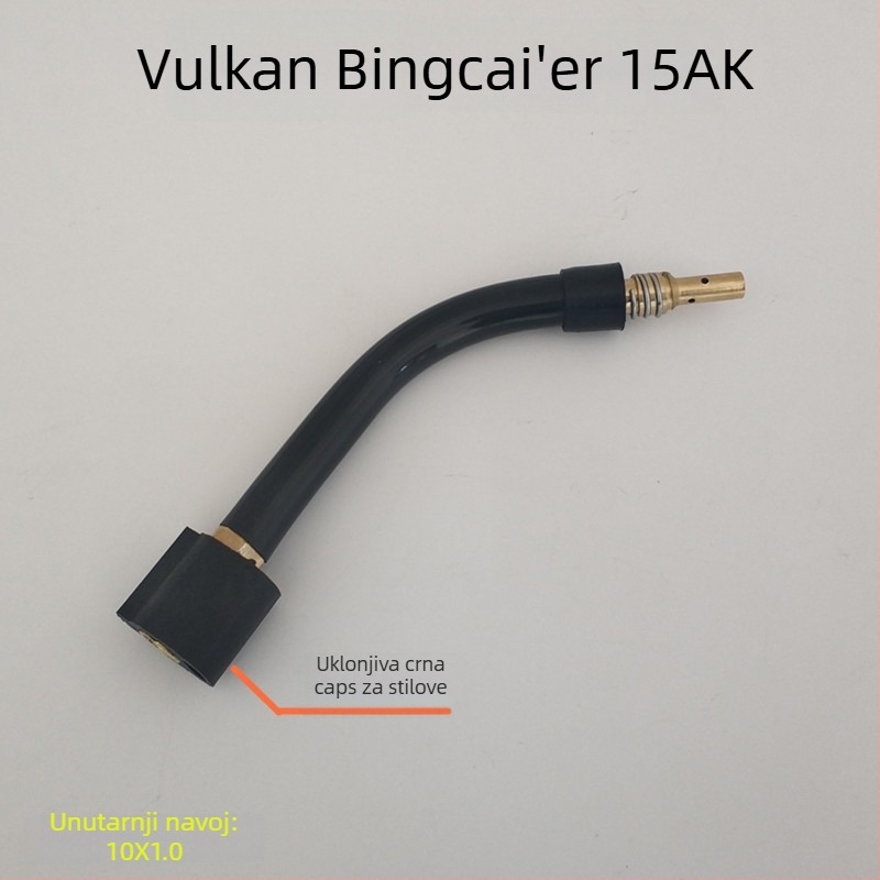 Mige welding gooseneck gun, sekundarna gooseneck cijev; porijeklo Hebei, Kina; ovlaštene privatne marke; nije uvoz