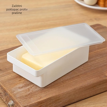 Kutija za rezanje i skladištenje maslaca sa poklopcem, japanskog stila, metalno tijelo, integrirani rezač maslaca (Metalno tijelo; Japanski stil; Integrirani rezač maslaca)