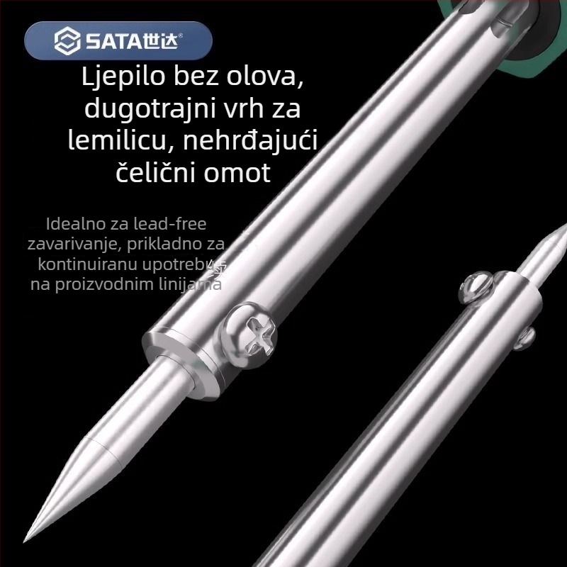 Profesionalna lemilica za spajanje s konstantnom temperaturom, 60W; vanjsko grijanje 40W; keramičko unutarnje grijanje 25W