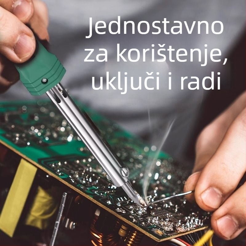 Profesionalna lemilica za spajanje s konstantnom temperaturom, 60W; vanjsko grijanje 40W; keramičko unutarnje grijanje 25W