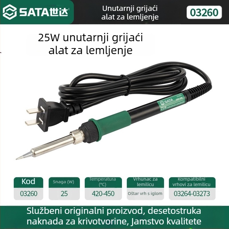 Profesionalna lemilica za spajanje s konstantnom temperaturom, 60W; vanjsko grijanje 40W; keramičko unutarnje grijanje 25W