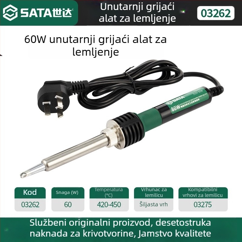 Profesionalna lemilica za spajanje s konstantnom temperaturom, 60W; vanjsko grijanje 40W; keramičko unutarnje grijanje 25W