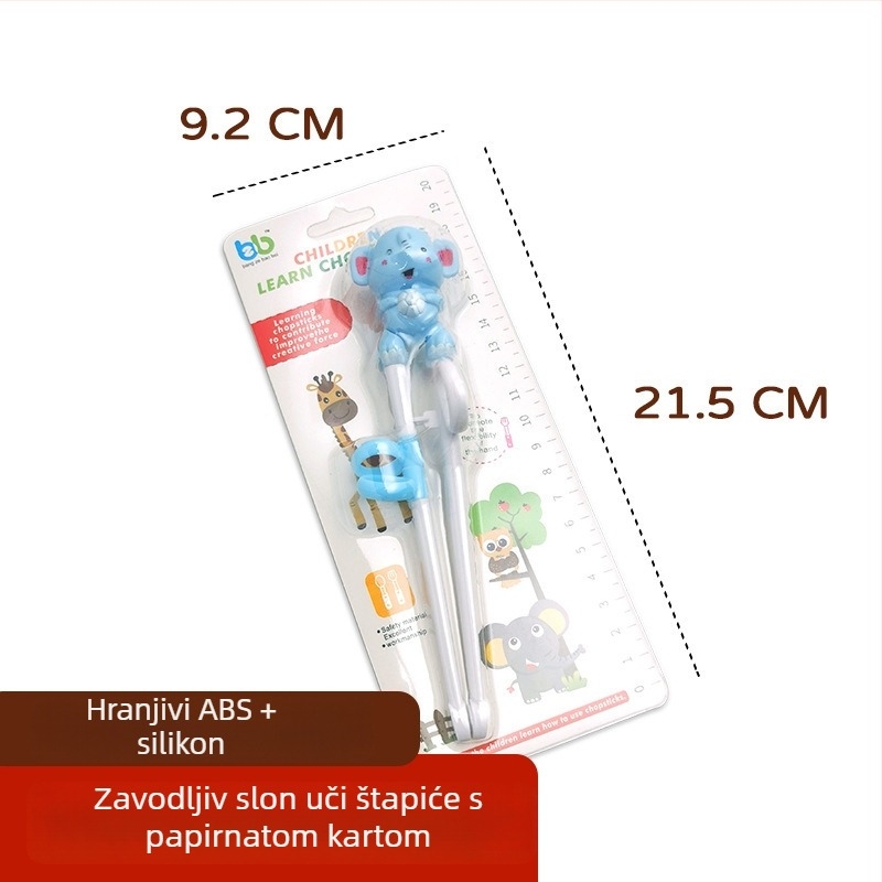 Paličice za učenje za djecu — silikon, set dječjih posuđa s žličicama i vilicama, sladak, svjež dizajn, za djecu od 6 mjeseci