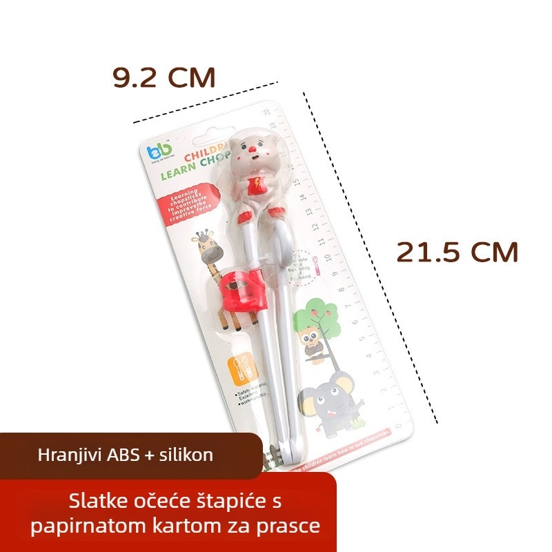 Paličice za učenje za djecu — silikon, set dječjih posuđa s žličicama i vilicama, sladak, svjež dizajn, za djecu od 6 mjeseci