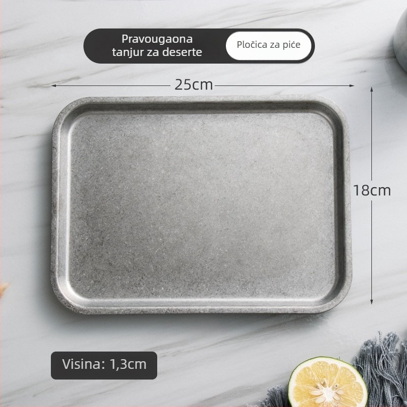 Set posuđa od 304 nehrđajućeg čelika — retro snježna pahulja industrijskog stila; zdjele i tanjuri, zdjele za rižu, juhe, posude za umake; moderna jednostavnost; mogućnost loga