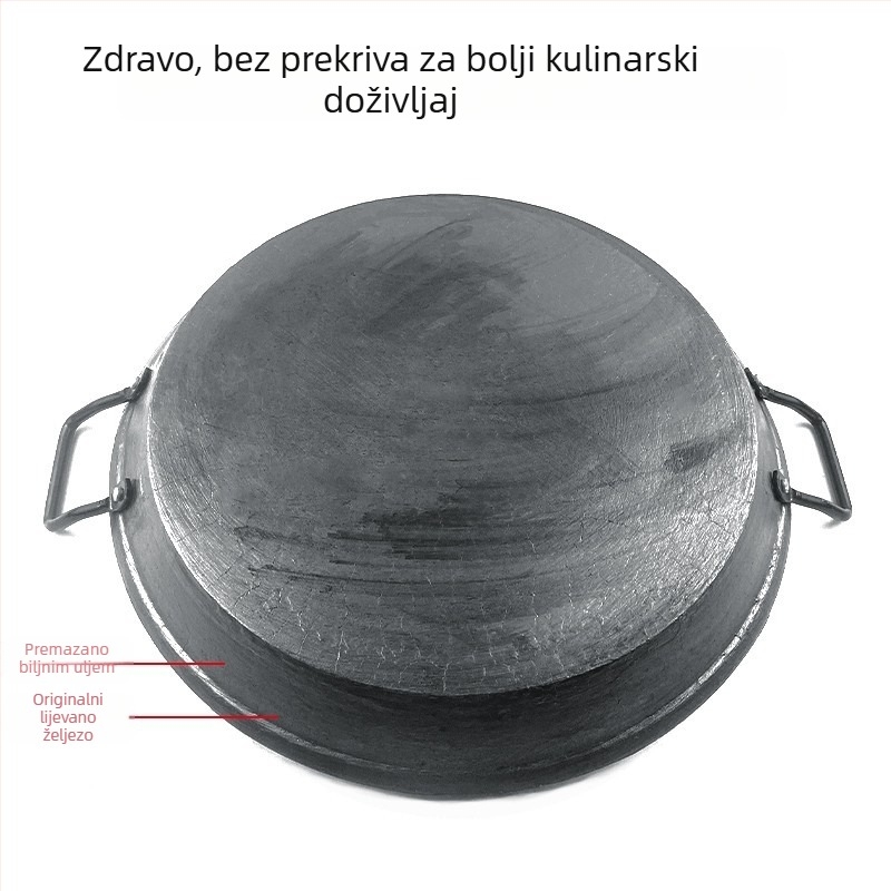 Lijena tava za prženje bez premazivanja, neprimjenjajuća površina, kompatibilna s indukcijskim i plinskim pločama