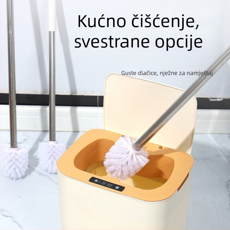 Duga nehrđajuća čelična četka za WC i akvarij s produženom ručkom – za toalete i akvarije, proljeće 2021 izlazak